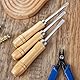 Bruislard 10 Stück Holzfeile Griff, Feilengriff, Holzgriffe Mit Starken Metallkragen Für Feilen Raspeln (Bohrungsdurchmesser: 4 mm + 5 mm, Jeweils 5 Stück)