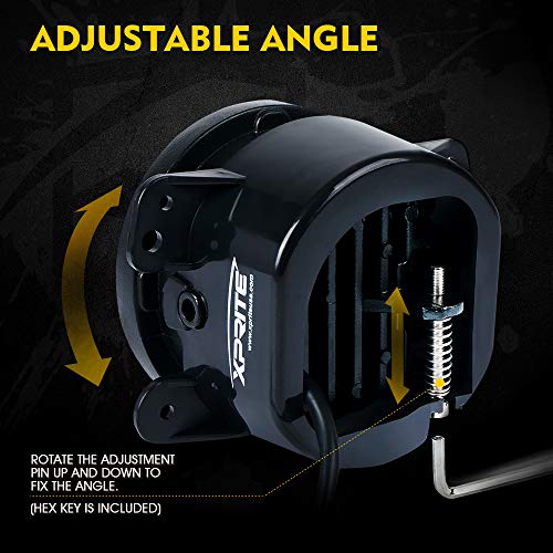 Image of 4-Inch 60W LED Fog Lights Compatible with 07-18 Jeep Wrangler JK JKU, White | High-Intensity, 2800LM, IP67 Waterproof, DOT Approved, Plug N Play