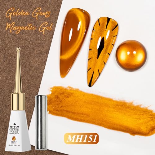 Esmalte gel magnético Yellow Cat Eye 10ml miniatura 4
