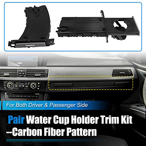 Portavasos retráctiles para BMW 323i E90 2006-2011 miniatura 3