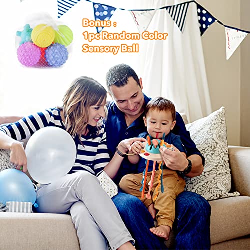 Ficus Baby Montessori Toys 18 Months And Up,Ufo Food Grade Silicone Pull String Activity Toy,Baby Sensory Toys Early Development Toys, Fine Motor Skills Toys For 2 3 Year Old Boys Girls #TOP5