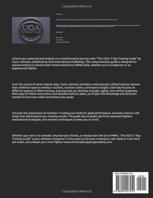 The UGA’s 7 Day Training Guide: 7 Days to MMA Greatness (MMA, Fitness, Nutrition, and Sports Conditioning) image 2 of 2 B0FH3YCRZ4