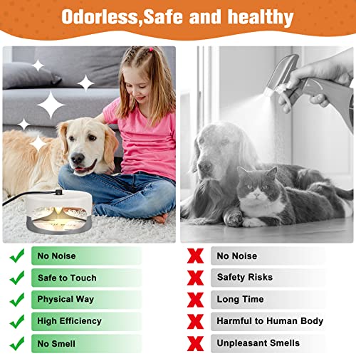 Upyeal Flea Trap 2 Packs – Premium Flea Traps For Inside Your Home – Natural And Child-Friendly Flea Light Trap For Indoor With Natural Glue Discs Refills And Led Lightbulb #TOP2