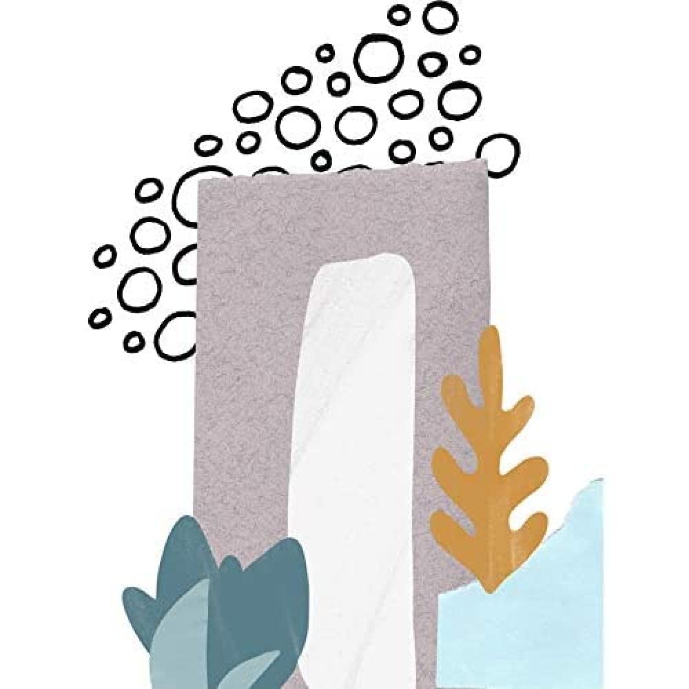 Wee Blue Coo Collage Abstract Under The Sea Unframed Art Print Poster Wall Decor 12X16 Inch