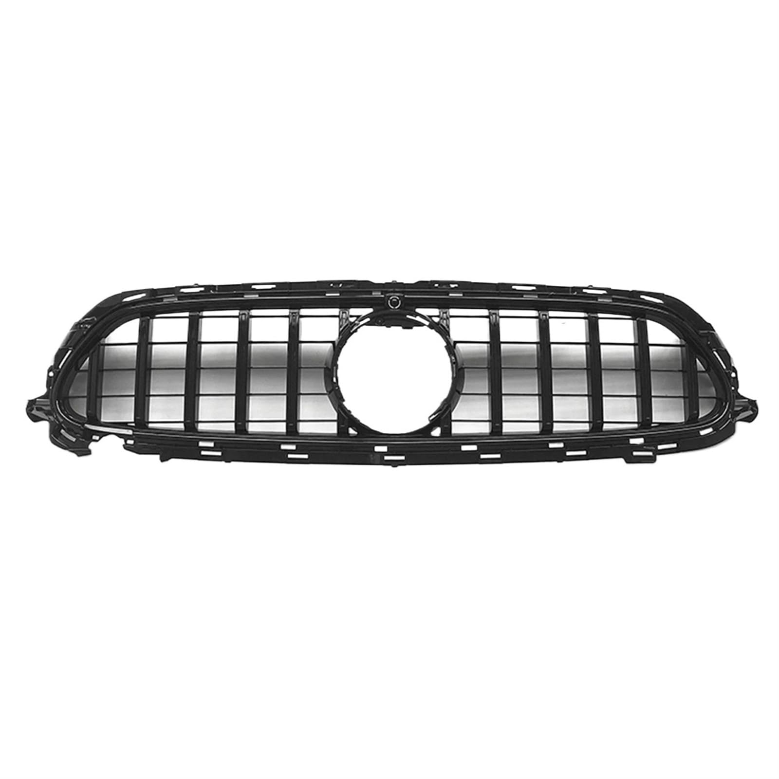 ABS Frontal Riñón Radiador para Merc&edes para Benz W213 Clase E E43 2021-2023 Parrilla Delantera de Coche Estilo GT (Color : Black)