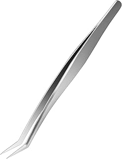 CGBE Eyelash Extension Tweezers Set for Volume Lash Extensions Stainless Steel Eyelash Tweezers for Lash Professional Lash Extension Tweezers (45 Degree Tweezers)