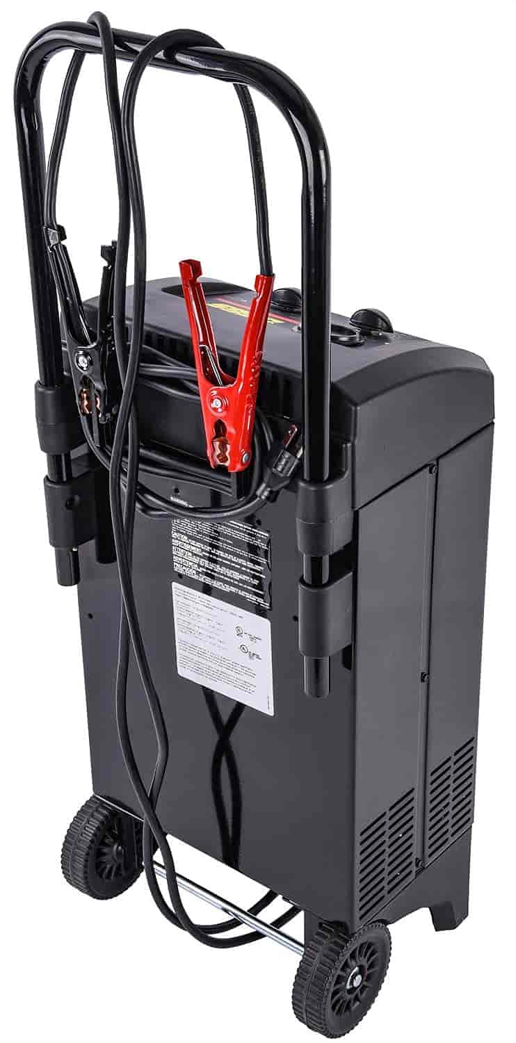 JEGS 200 Amp 12V Car Battery Charger & Jump Starter - Works with Standard, AGM, Gel, & Deep Cycle - Heavy Duty - 6ft Cables