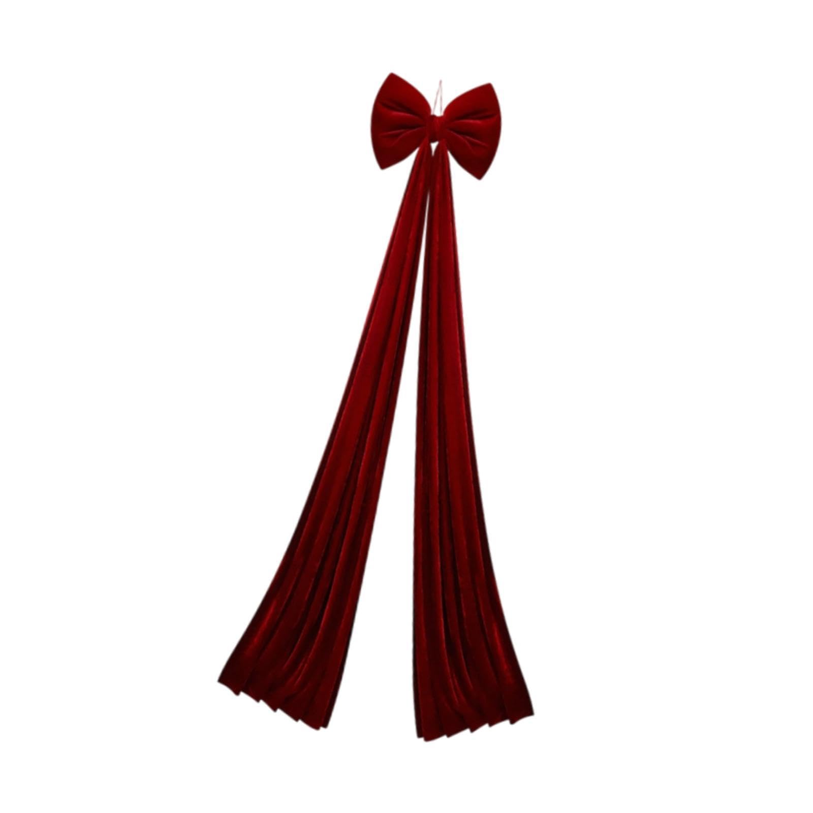 Grande Fiocco di Velluto Natalizio, Forniture per Interni, Matrimoni, Artigianato, Casa, Fiocco, Esterno, Ornamento per De, Vino rosso