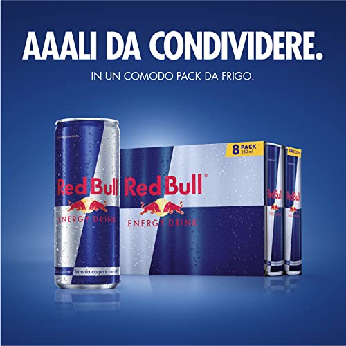 Red Bull Energy Drink, 250 ml (8 Lattine) - Immagine 5