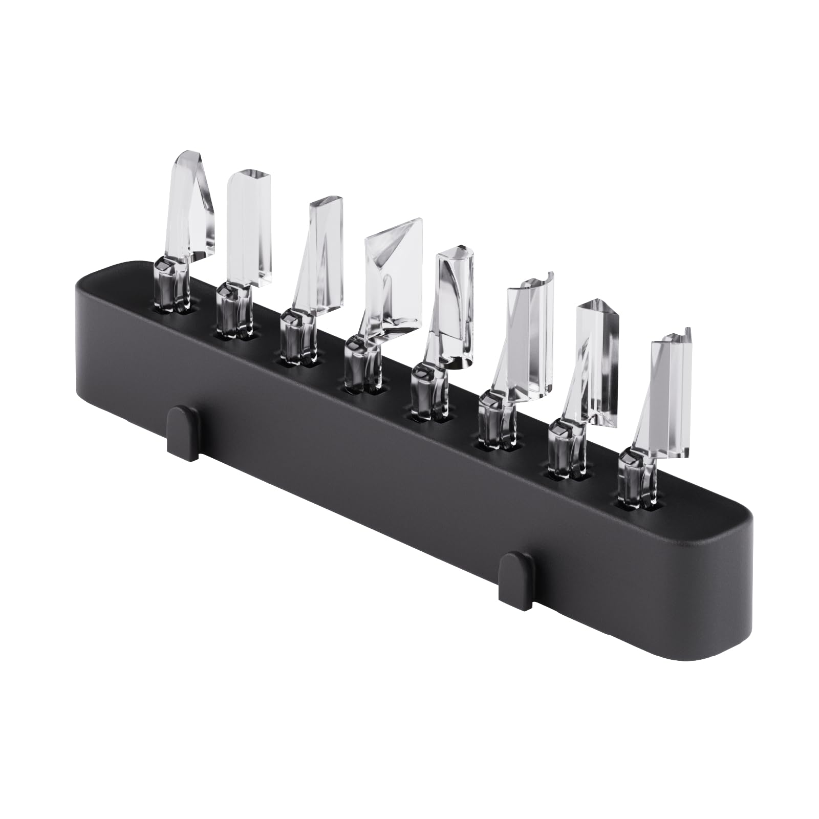 HOZO NeoSander Basic Sanding Head Collection, 8PCS Detail Attachments with Pointed, Flat, Arc, Half-Cylinder, 45° &amp; 90° Heads for Edges, Corners &amp; Fine Surface Finishing