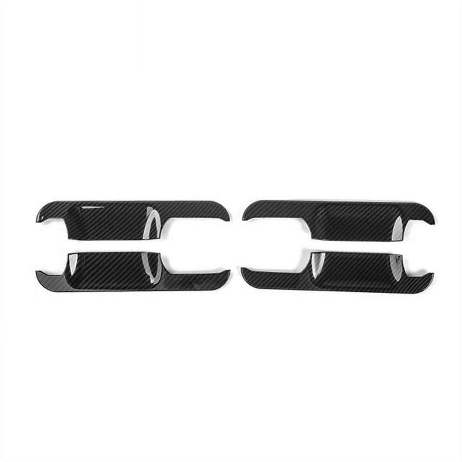 SLIMES Car Exterior Cover Side Door Handle Protector Chrome Scratch Protection for Ford F150 2015-2020 Protection(A Carbon)