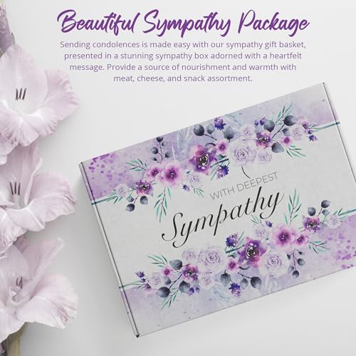 GiftWorld-Sympathy-Gift-Baskets-Meat-and-Cheese-Gift-Basket-Bereavement-Gift-Idea-Sympathy-Gifts-for-Loss-of-Loved-One-Sympathy-Food-Baskets-Food-Care-Package-Condolence-Gift-Basket