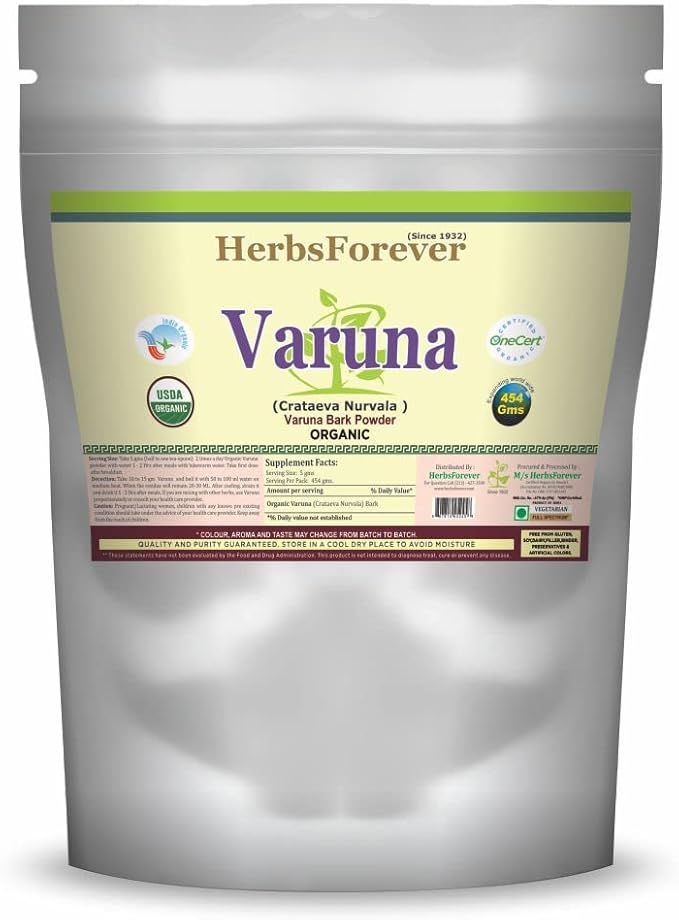 Herbsforever Certified Organic Varuna Powder (Bark