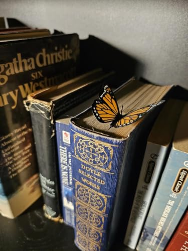 Image of Set of 6 Butterfly Bookmark - Assorted Colours | 3D Monarch Design | Eco-Friendly Bioplastic | Aesthetic Gift for Book Lovers, Women, Kids | Cute Bookmarks for Novels & Journals |