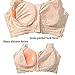 KAHIOE Pocket Bra with Lighe Silicone Breast Fake Froms Mastectomy Bra Cancer Fill Artificial Boobs Light Beige