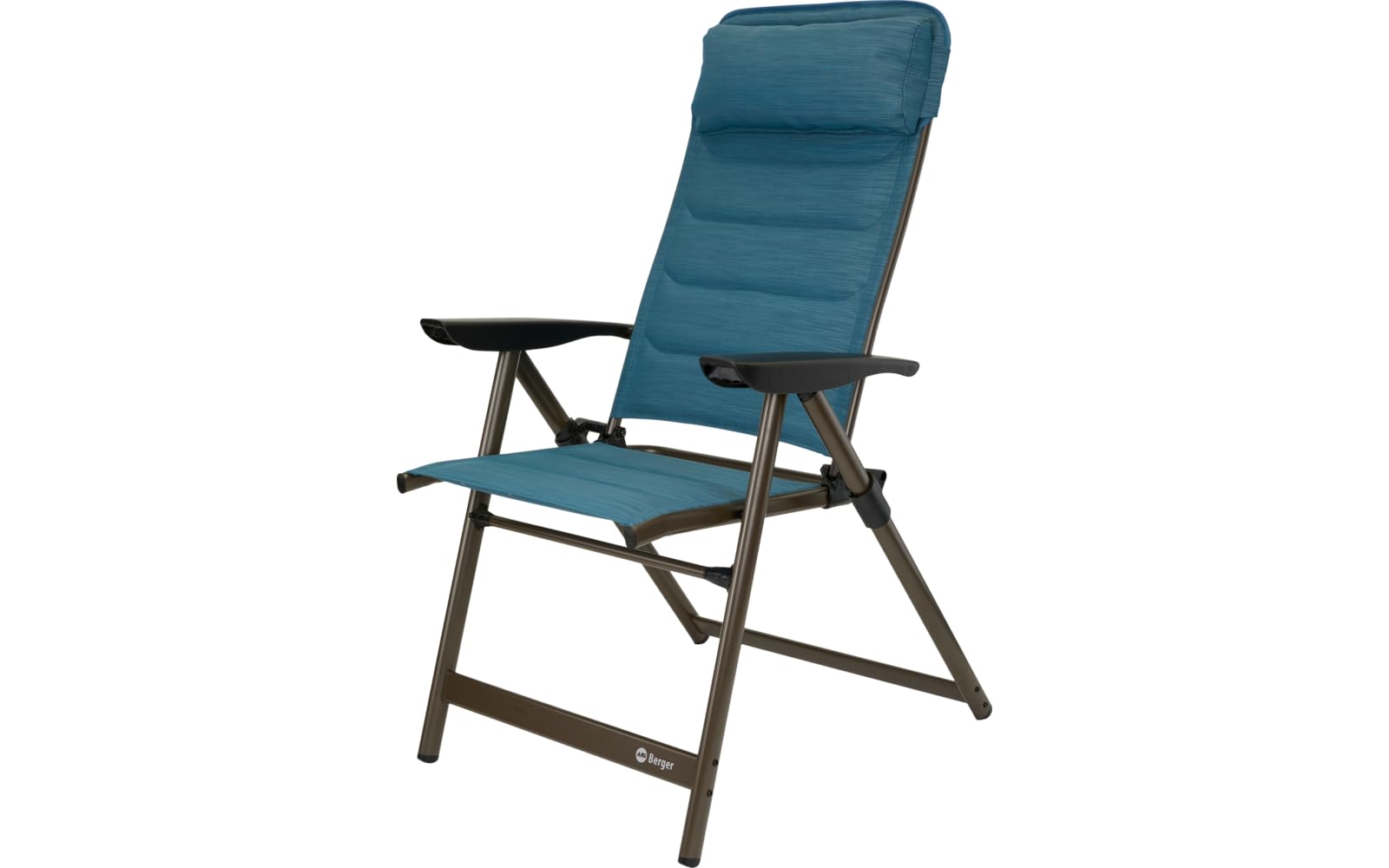 BERGER Slimline Klappstuhl Camping Alu I 5-Fach Verstellbarer Campingstuhl mit Armlehnen & Kopfkissen I gepolsterter Hochlehner klappbar I belastbar bis 120 kg Sonstiges