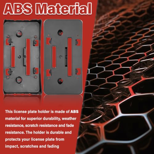 Image of License Plate Bracket Accessories for Chevrolet Chevy Malibu 2019 2020 2021 2022 2023 2024 2025, Front Bumper License Plate Holder Replacement Frame Black Mount