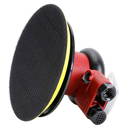 Image of Professional Air Random Orbital Palm Sander, Heavy Duty Dual Action Pneumatic Sander with 1pc Backing Plate (5 inch) (Pack of 2)