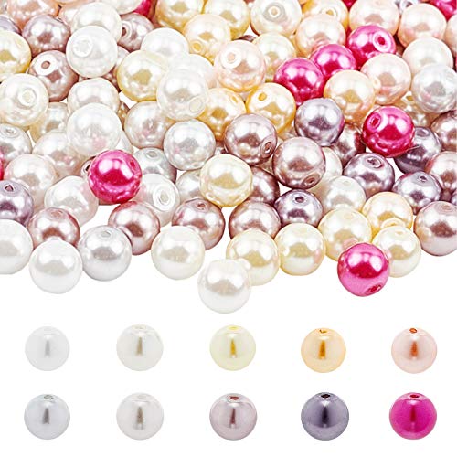 PandaHall Elite 600PCS Perline Vetro Perla Rotonde...