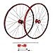 Roues VTT 27,5 Pouces, Vélos de Montagne Rouges 26 Pouces, Paroi Double Alliage D'aluminium Frein À Disque pour Une Vitesse 7/8/9/10/11 (Size : 27.5in)