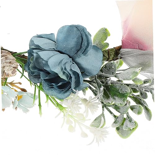 Yardwe Verstellbares Blumen-Hundehalsband Hochzeit Künstlicher Blumenkranz Für Hunde Und Katzen Leichtes Haustierhalsband Für Hochzeitsfeiern Fotos Und Partys