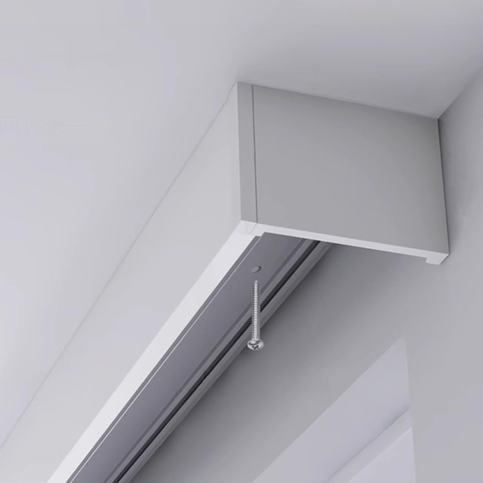 Falbana 3 w 1 ain z listwą świetlną LED, cichy system montażu na suficie/ścianie, 701 cm / 23ft - idealny do dekoracji domu i oświetlenia otoczenia