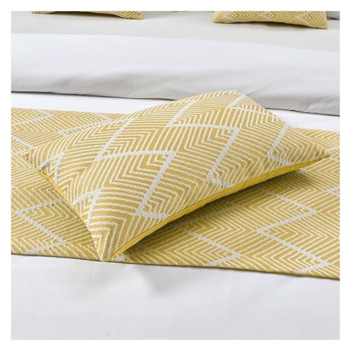Couvre-lits d'hôtel de luxe à motif géométrique ondulé