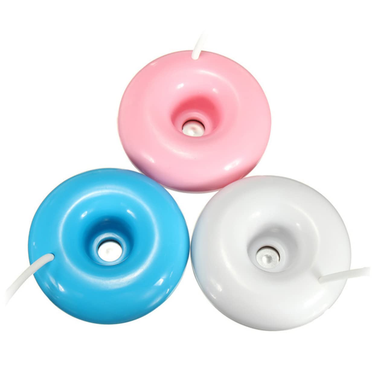 Homoyoyo Desktop Float Water Humidifier Donuts Humidifier Mist Maker Fog Machine Portable 30ml hr 15 Cooling Coverage USB