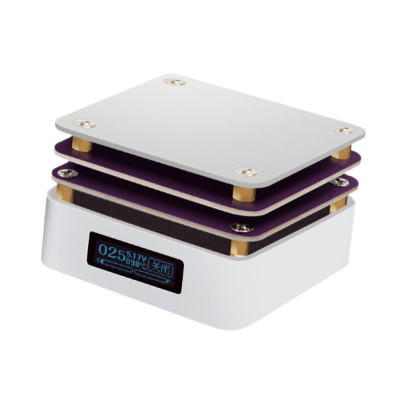 Precalentador de Placa Calefactora Eléctrica para Soldadura de 65 W con Temperatura Constante para Laboratorio, Ideal para Soldadoras de Pantallas de