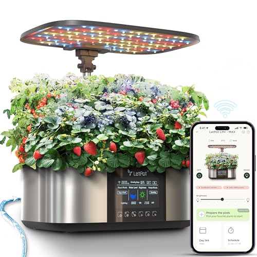 LetPot LPH-Max Hydroponics Growing System Kit, 21 Pods APP &