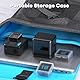 Akku Ladegerät Kit für ƓoPro Hero 12 Black/11 Black/10 Black/9 Black, 2 Pack 2000mAh Ersatzakkus, USB Cable, Typ-C, 3-Kanal LCD Ladegerät (Ladegerät + 2 Akkus)