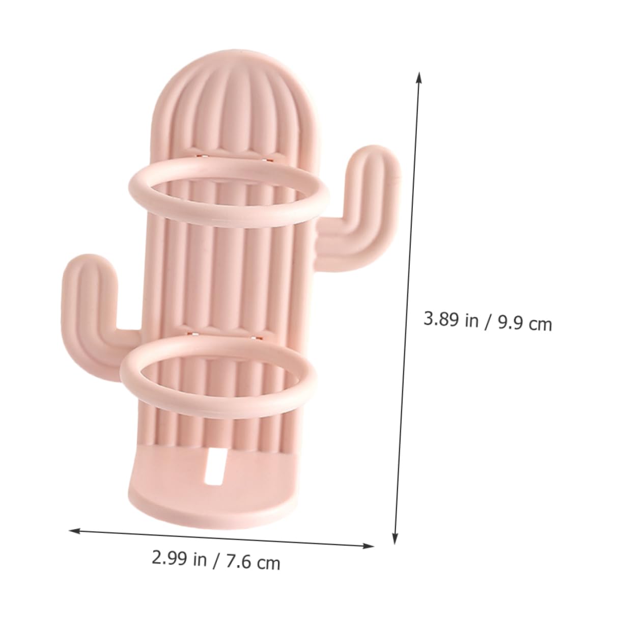 Cabilock Organizador De Pared para Cepillos De Dientes Forma De Cactus Soporte para Cepillo De Dientes Espacio Verde Rosa Verde 4 Piezas X 4