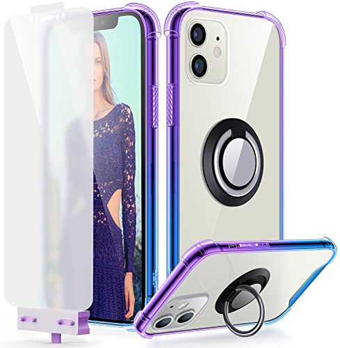Photo 1 of DAUPIN Ring Holder Series Cases Designed for iPhone 11 with Soft Screen Protector