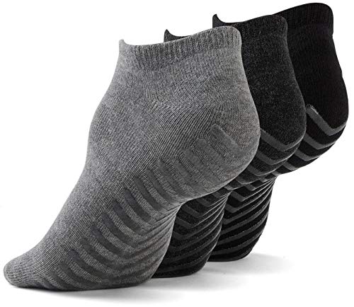 Gripjoy Low Cut Non Slip Socks for Women & Men, Socks with Grips