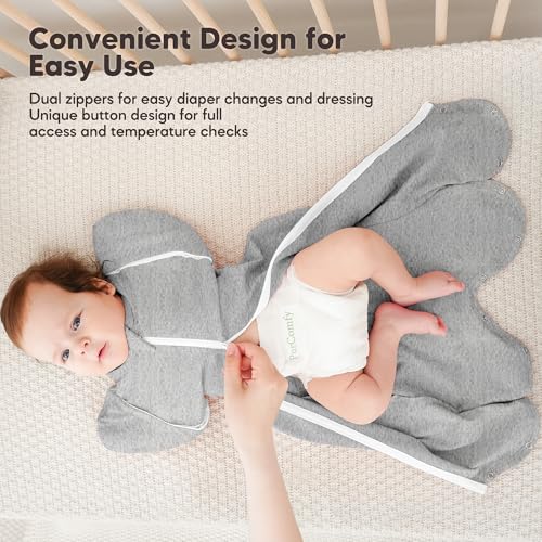 Image of Susurration 2-Pack Baby Swaddle Sleep Sacks - Swaddles for Newborns, Infant 0-3-6 Months, Baby Girls, Boys, Soft & Snug Newborn Sleep Sack, Nursery Swaddling Blankets