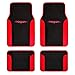 Fresh Carpet Floor Mats, Color Tribal Tattoo Design Vinyl Trim for Car Sedan Truck SUV, Front & Rear Set of 4 Universal Fit