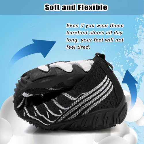 Image of Grounding Shoes with Copper, Barefoot Shoes Women Men, Wide Toe Box Hiking Barefoot Womens, Non-Slip Comfortable Breathable Water Shoes for Walking Running