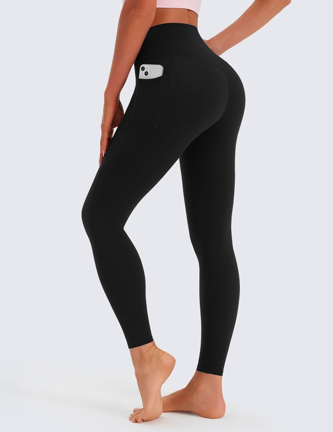 Leggings with Pockets for Women – High Waisted, Tummy Control, Buttery Soft Yoga Pants - Image 2
