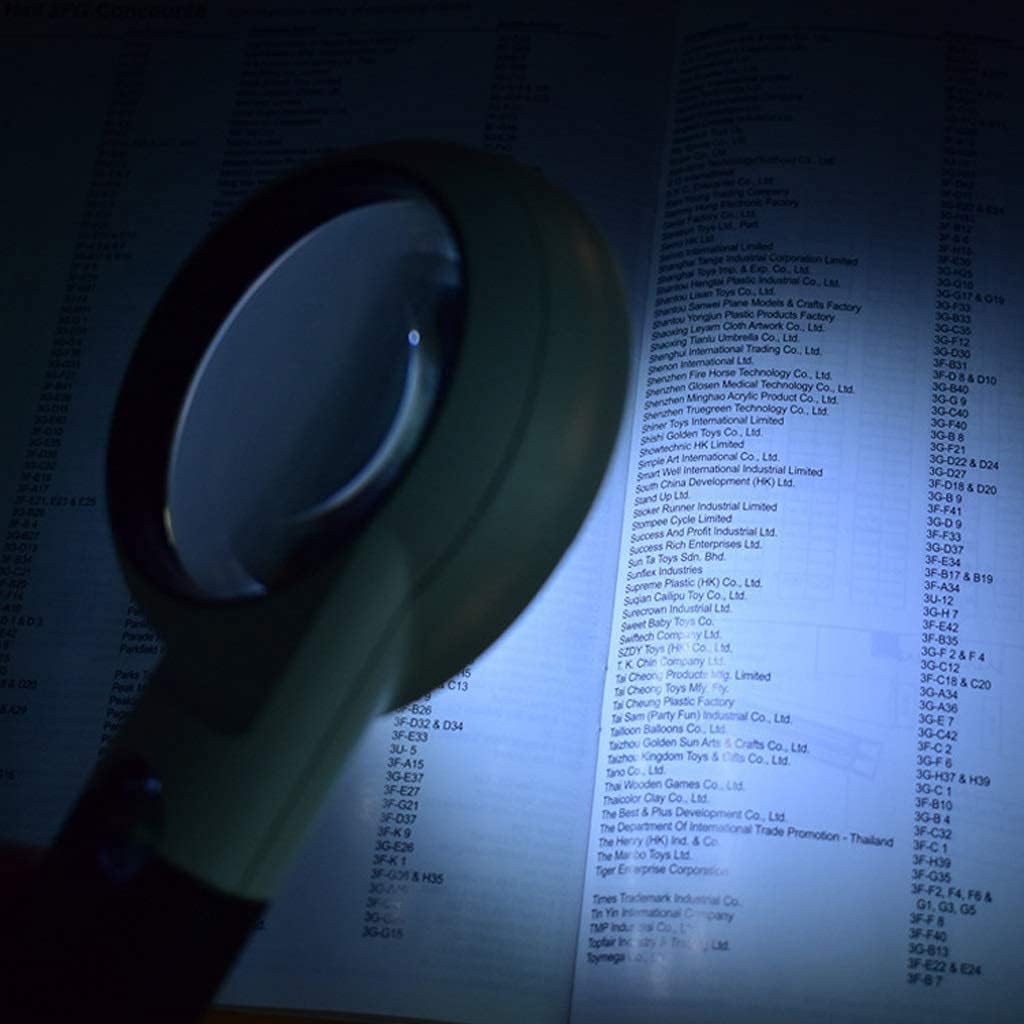 Magnifier Magnifying Glass Hd Handheld Magnifying Glass, Double-Layer Magnifying Glass Reading Newspaper Magnifying Glass Visual Aid with 5X20X Magnifying Glass for The Elderly with Children R
