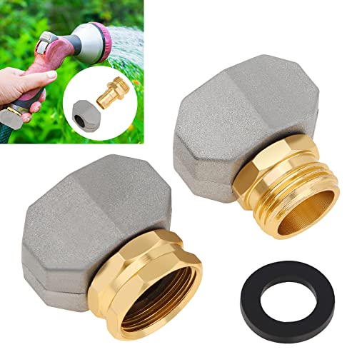 Omninmo Garden Hose Repair Fittings Zinc And Aluminum Male And Female Coupling Hose End Water Hose Repair Connector Garden Hose Repair Kit For All 5/8 Inch And 3/4 Inch Garden Hose, 2 Pack #TOP12