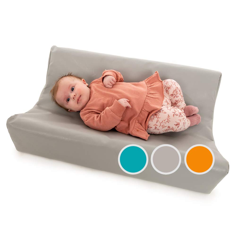 Grey Curve Pro Baby Change Mat - Portable, Anti-Roll Waterproof Changing Mat, Ergonomic Essentials for Newborn & Toddlers - Sleeping Lionzzz