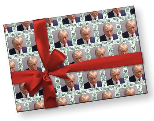 Decorative-Donald-Trump-Mug-Shot-Wrapping-Paper-President-45-Gift-Wrap-Republican-or-Democrat-Election-Theme-Party-Decor-One-20-inch-x-30-inch-sheet