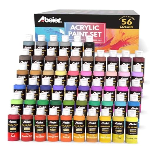 ABEIER 56 Color Acrylic Paint Set