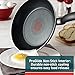 T-Fal Initiatives Non Stick Fry Pan 2 Piece Set, 8.5, 10 Inch, Oven Broiler Safe 350F, Cookware, Kitchen Cooking Set, Skillets, Frying Pans, Egg Pan, Omelet Pan, Pots and Pans, Dishwasher Safe, Black