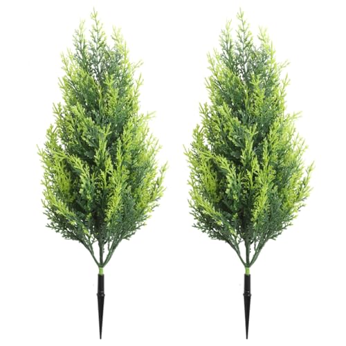 50 cm Künstliche Zypressen-Formschnitt 2er-Pack – UV-beständige Kunstpflanzen mit Erdspießen, künstliche Formschnittbäume für Außen und Innen, Topfdekoration für Veranda, Garten & Terrasse (C) 50 cm Künstliche Zypressen-Formschnitt 2er-Pack – UV-beständige Kunstpflanzen mit Erdspießen, künstliche Formschnittbäume für Außen und Innen, Topfdekoration für Veranda, Garten & Terrasse (C)