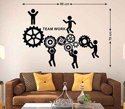 Image of Wallstick Team Work wallstickers (Vinyl 90 cm x 70 cm)