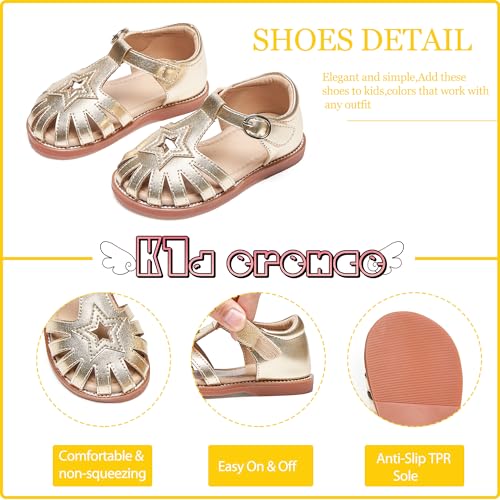 Image of Kiderence Toddler Girls Sandals Little Girls Kids Summer Shoes Toddler Sandals