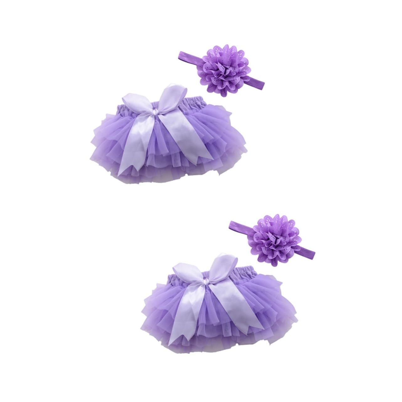 LIFKOME 2pezzi Gonna Tutu e Fascia per Neonata Abbigliamento Compleanno e Fotografia Compleanno Tulle s