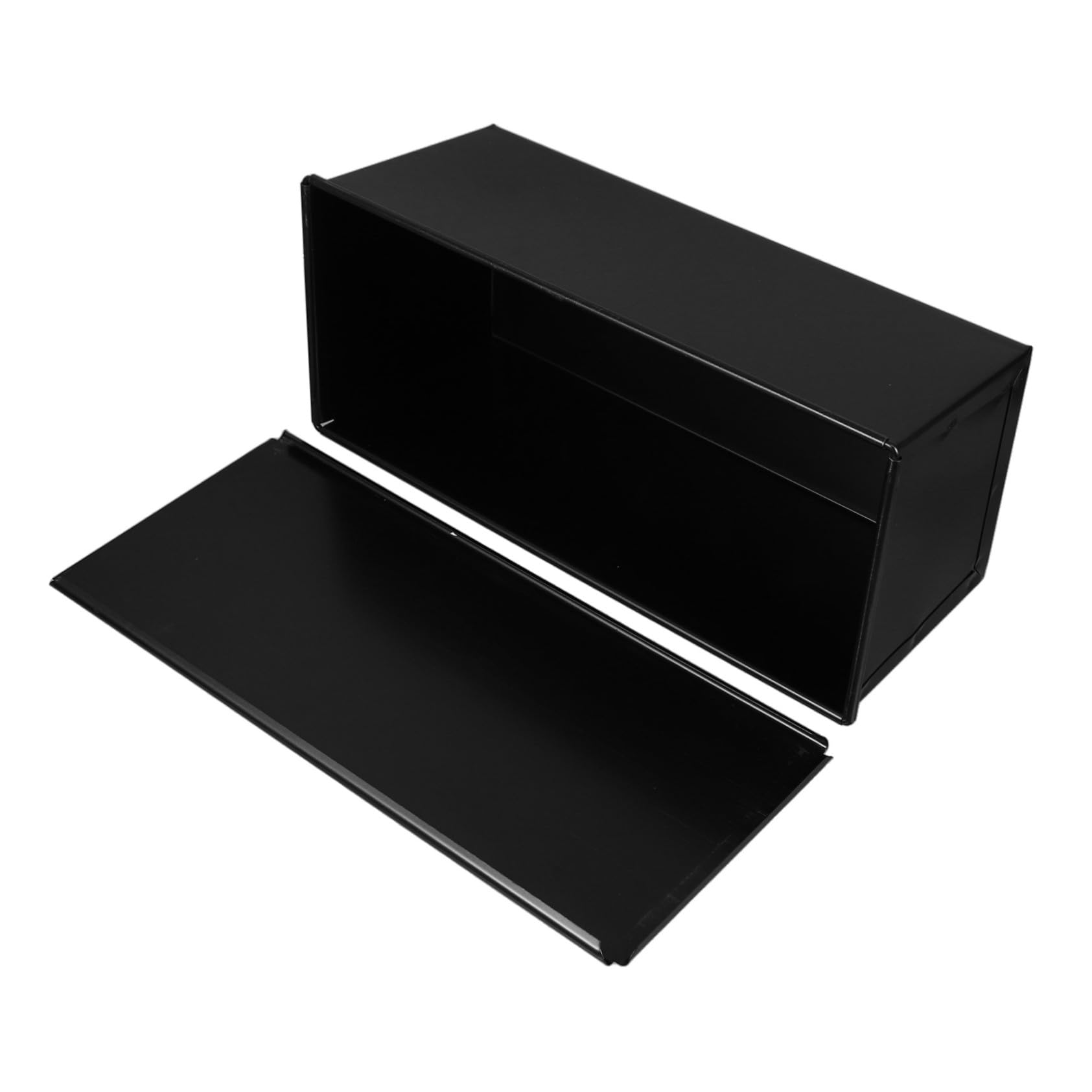 TOYANDONA Stampo da Pancarre Nero con Coperchio, Metallo per Cucina