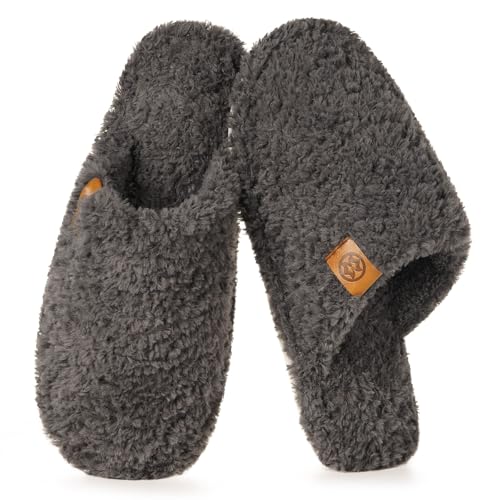 Zapatillas Casa Mujer Hombre Cómoda Espuma de Memoria Cálido Pantuflas Punta Cerrada Antideslizante Slippers